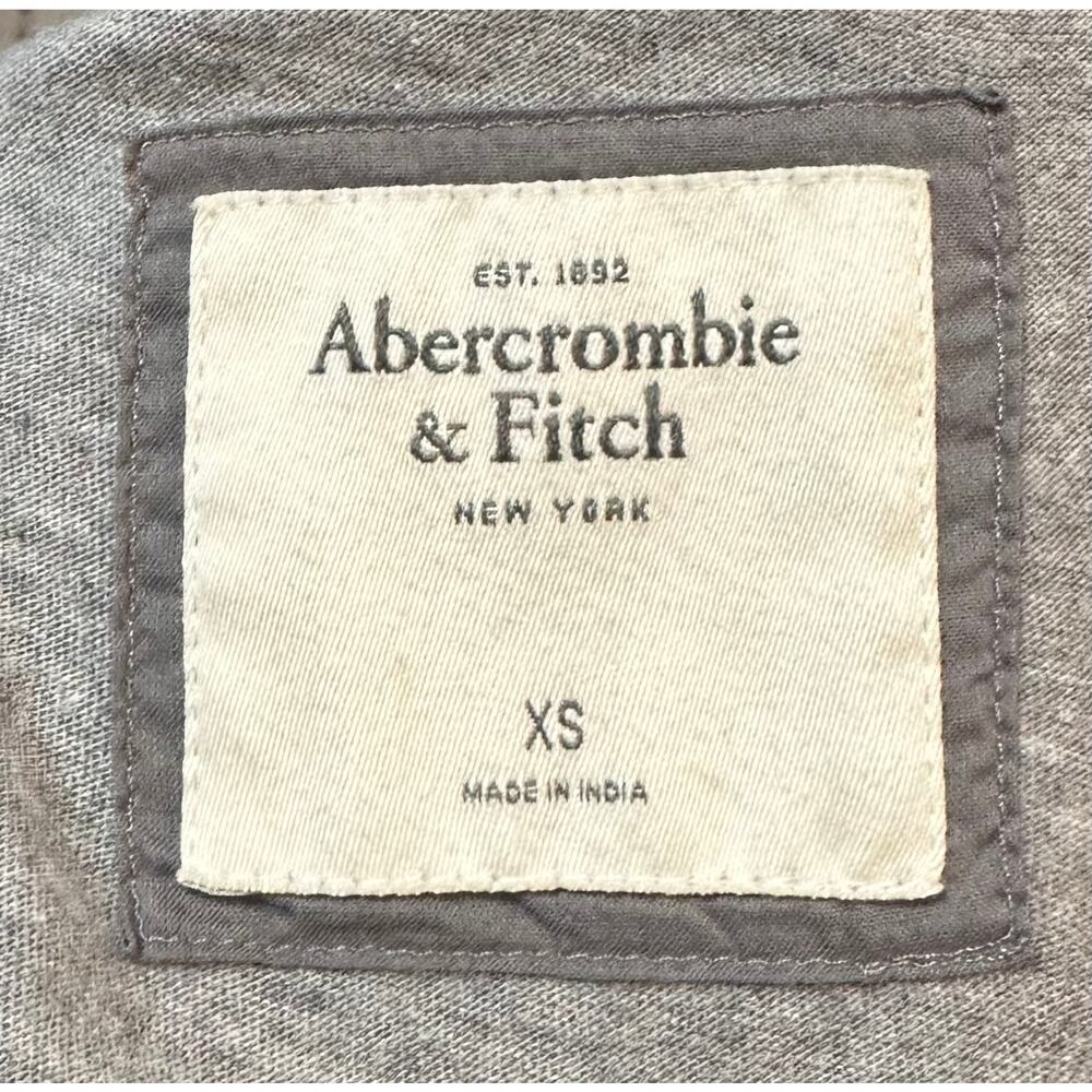 Vintage Y2K Abercrombie & Fitch Long Tank Top Gray Racerback Embellished Size XS - Picture 11 of 12